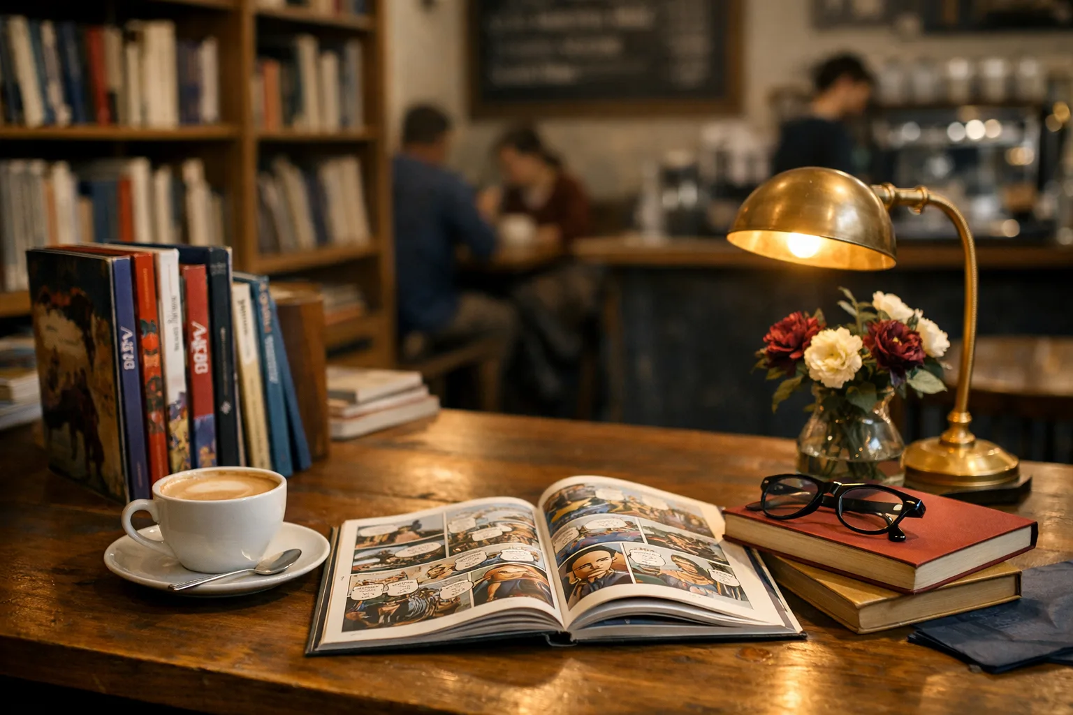 Librairies – cafés littéraires et BD locales