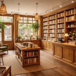 aménagez votre librairie indépendante avec le savoir-faire d'artisans menuisiers et des rayonnages en bois sur mesure, alliant esthétique et fonctionnalité pour valoriser vos ouvrages.