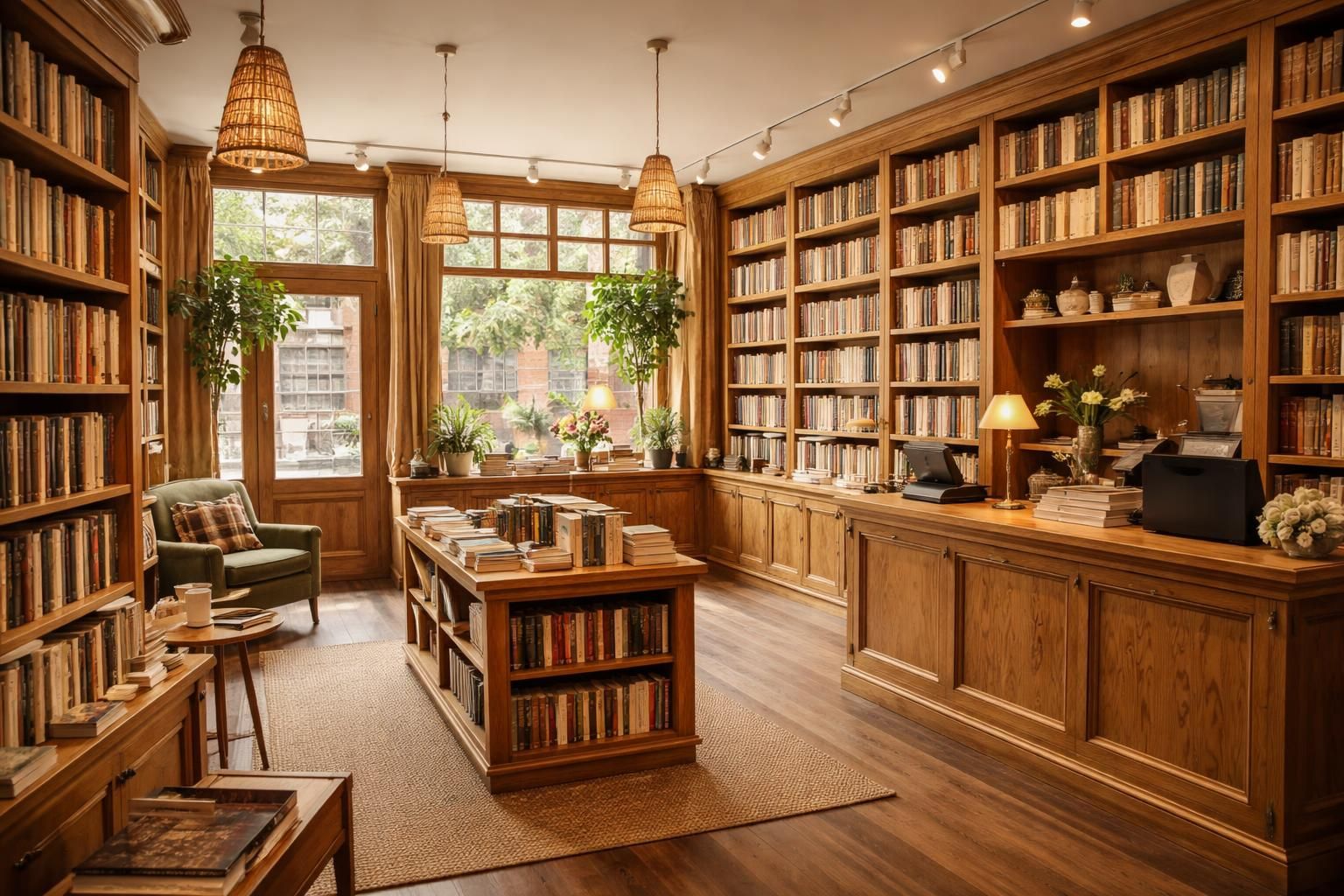 Aménager votre librairie indépendante avec des artisans menuisiers et des rayonnages en bois sur mesure