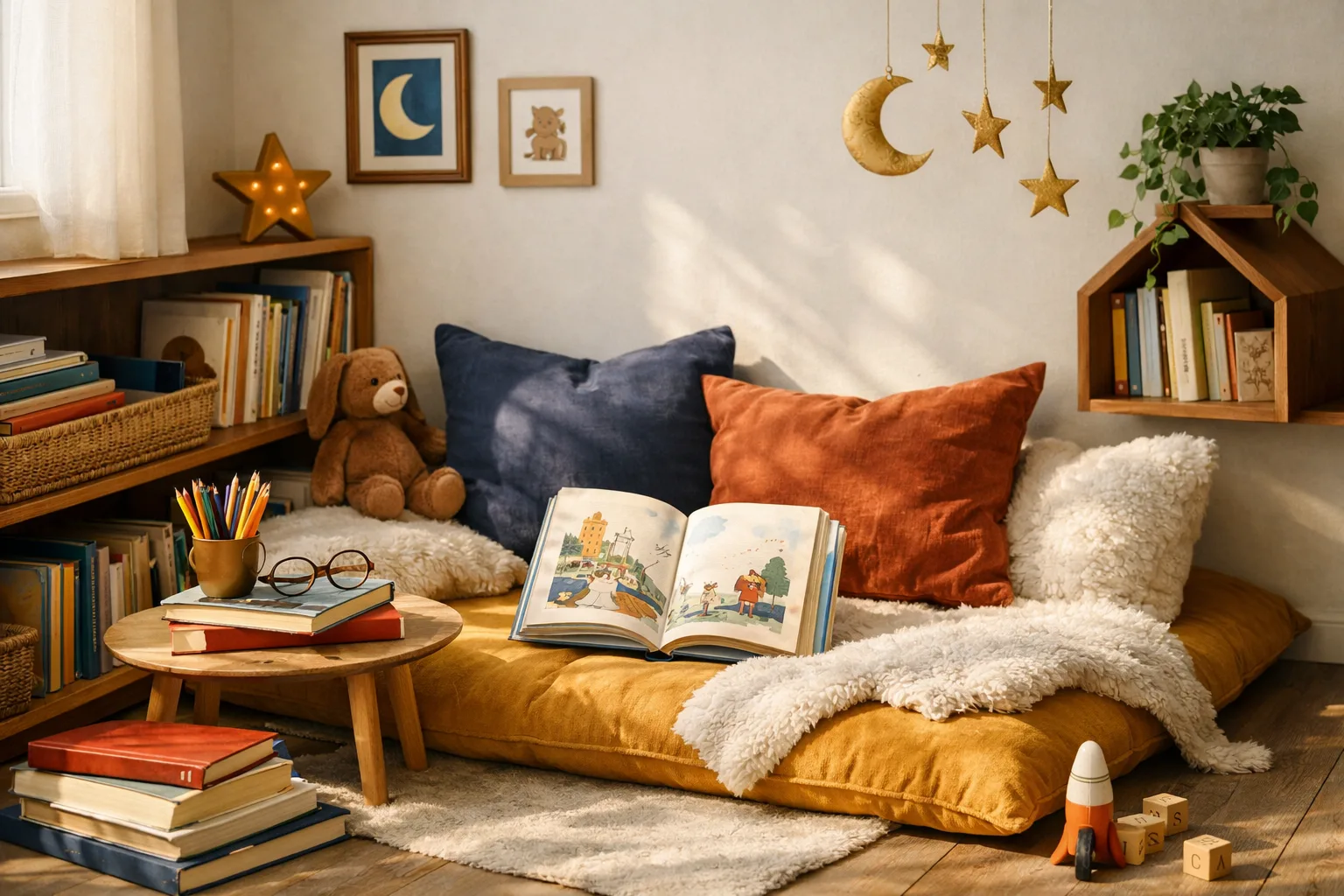 Aménager un coin lecture pour enfant qui donne (vraiment) envie de lire