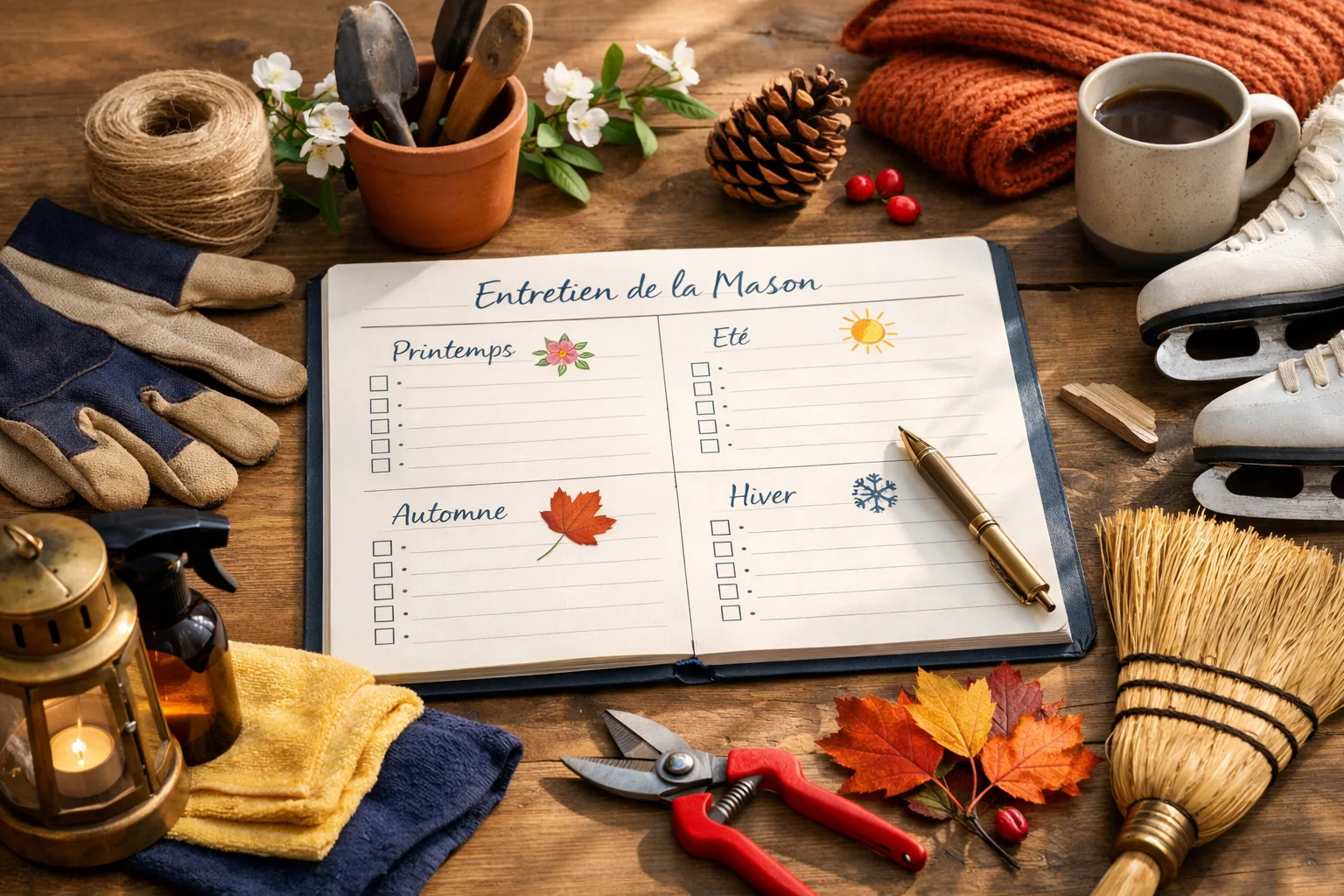 Planning d&rsquo;entretien de la maison : la check-list saison par saison