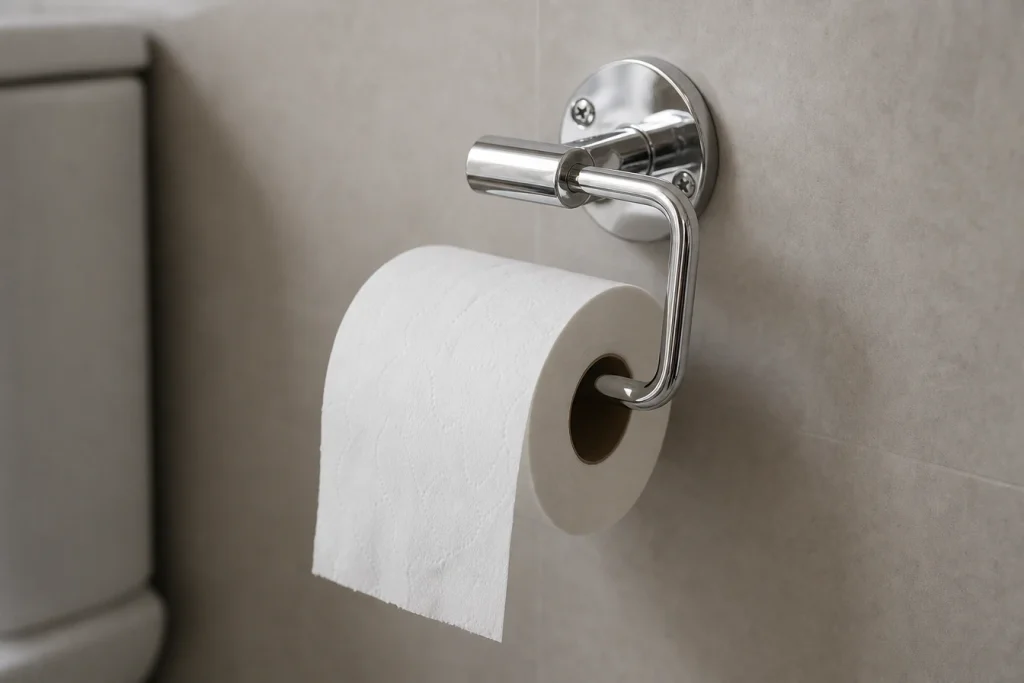 Porte-papier toilette chromé : brillance et modernité au quotidien
