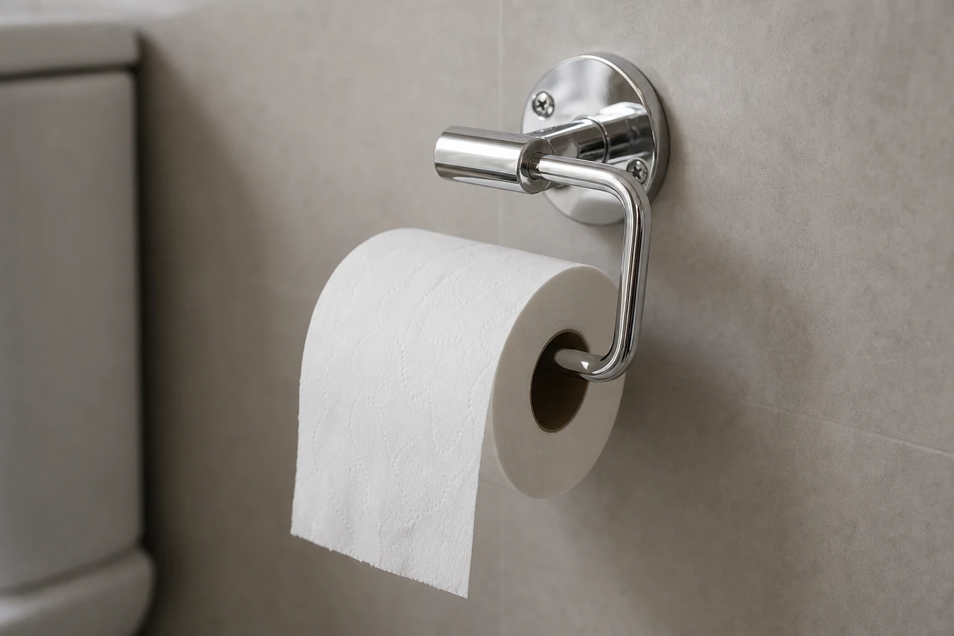 Porte-papier toilette chromé : brillance et modernité au quotidien