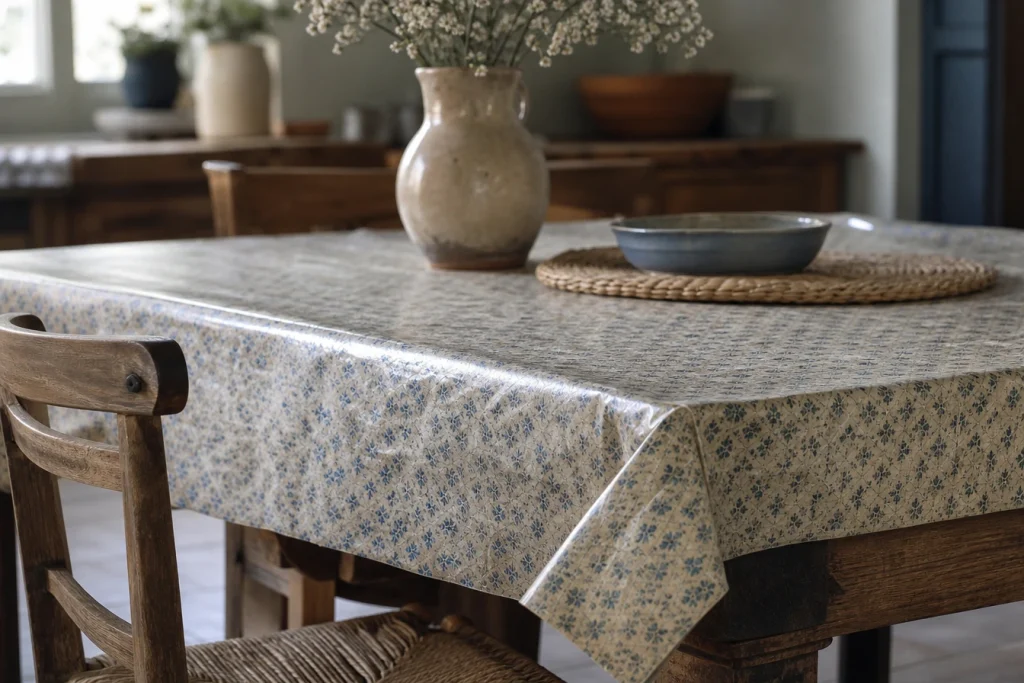 Toile cirée épaisse pour table en bois massif : conseils pratiques pour une protection durable et élégante